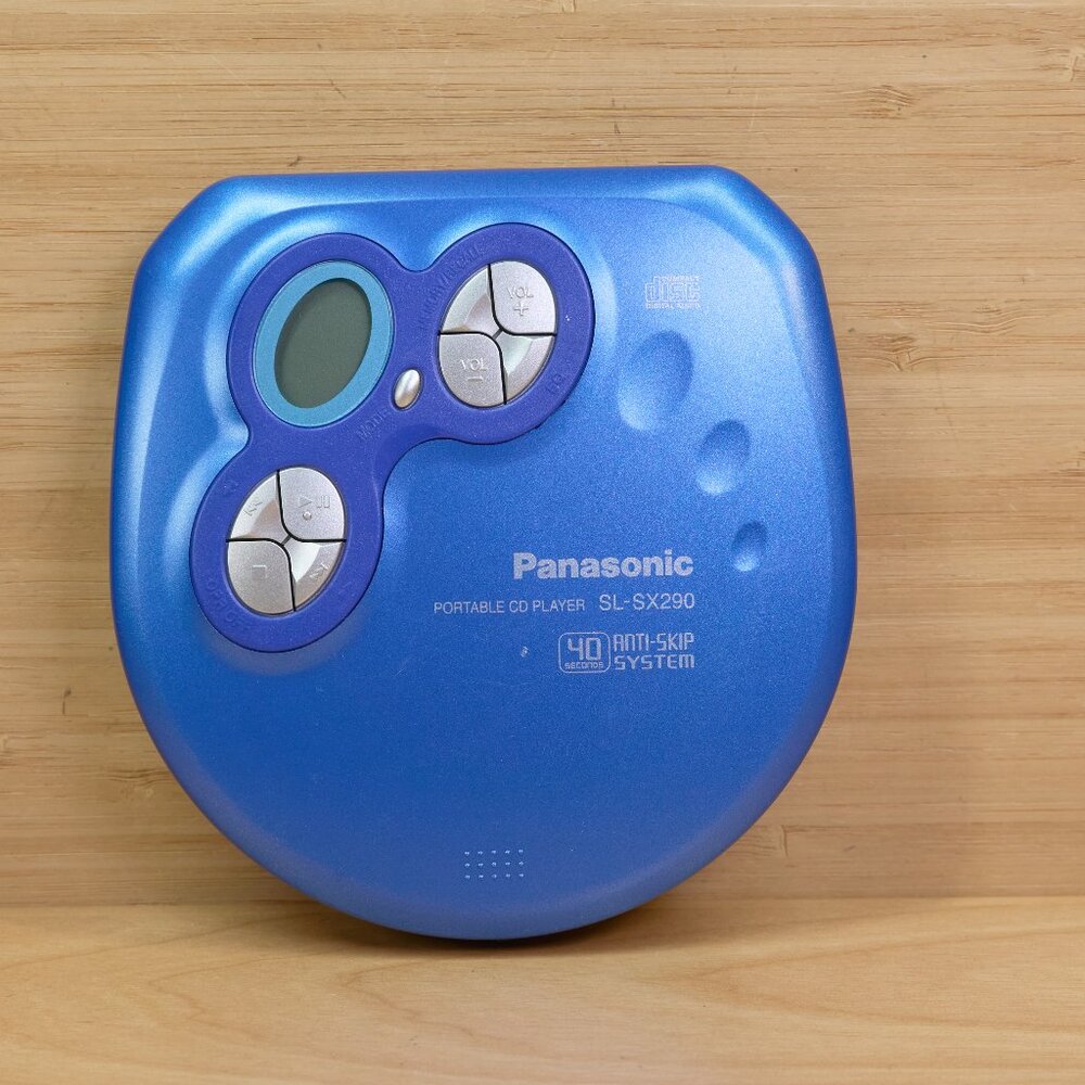 Vintage Panasonic SL-SX290 Blue Portable CD Player | Japan | Working